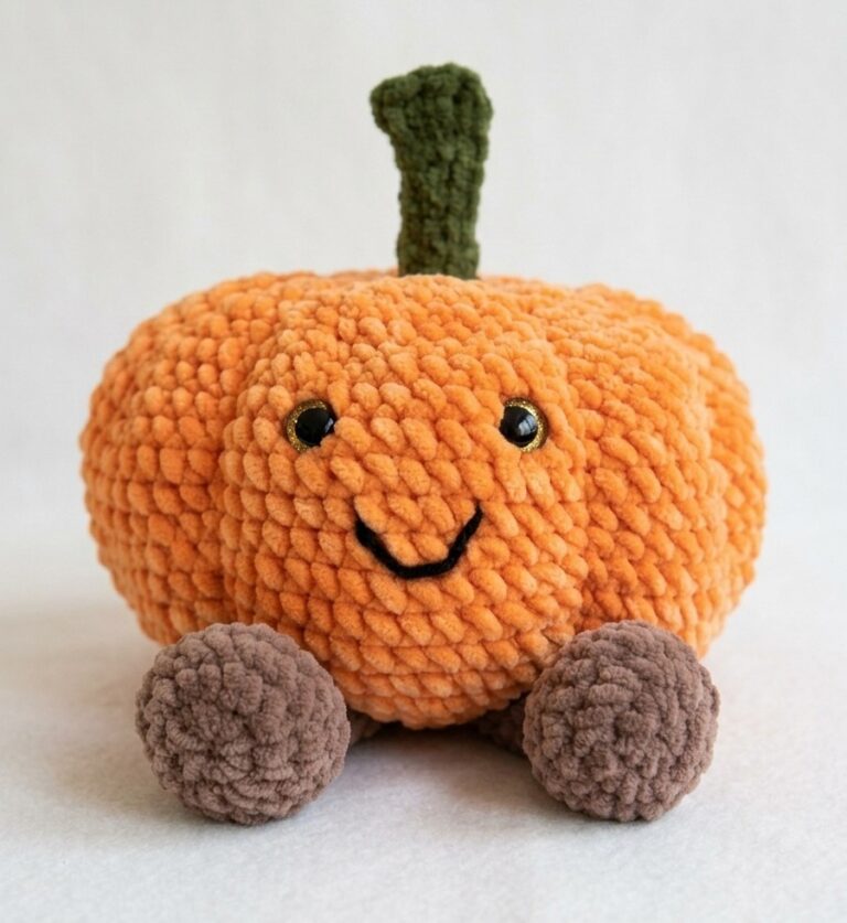 Crochet Jellycat Amuseable Pumpkin Plushie 