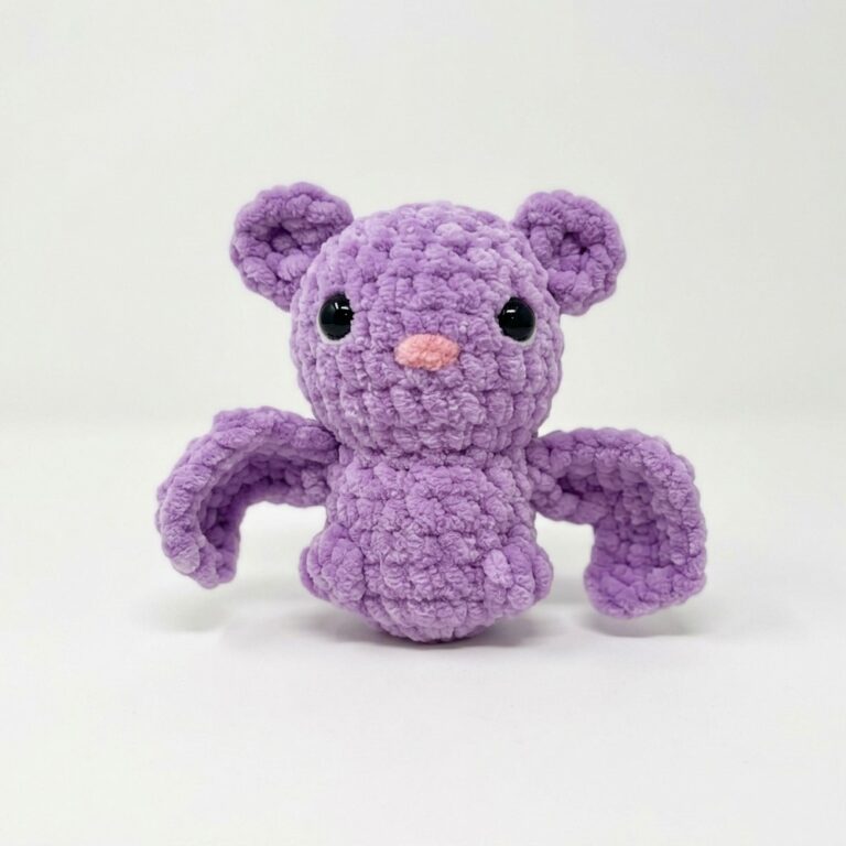 How to Crochet No-Sew Bat Plushie in Witch Hat 