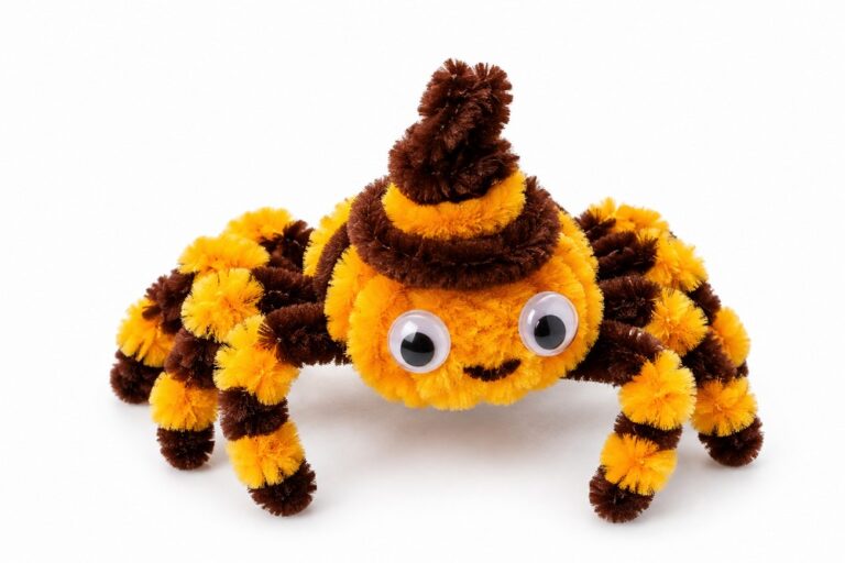 Mini Leggy Spider Plushie Made Using Pipe Cleaners